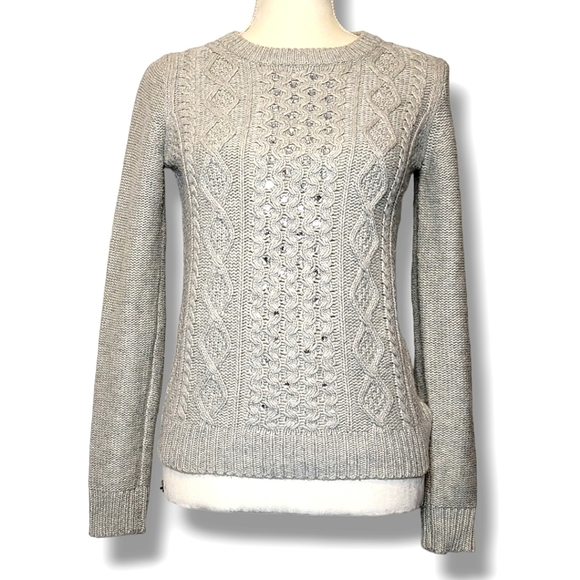 J. Crew Bundle of 2 Wool Blend Sweaters Size XS Blue Gray - Picture 9 of 11